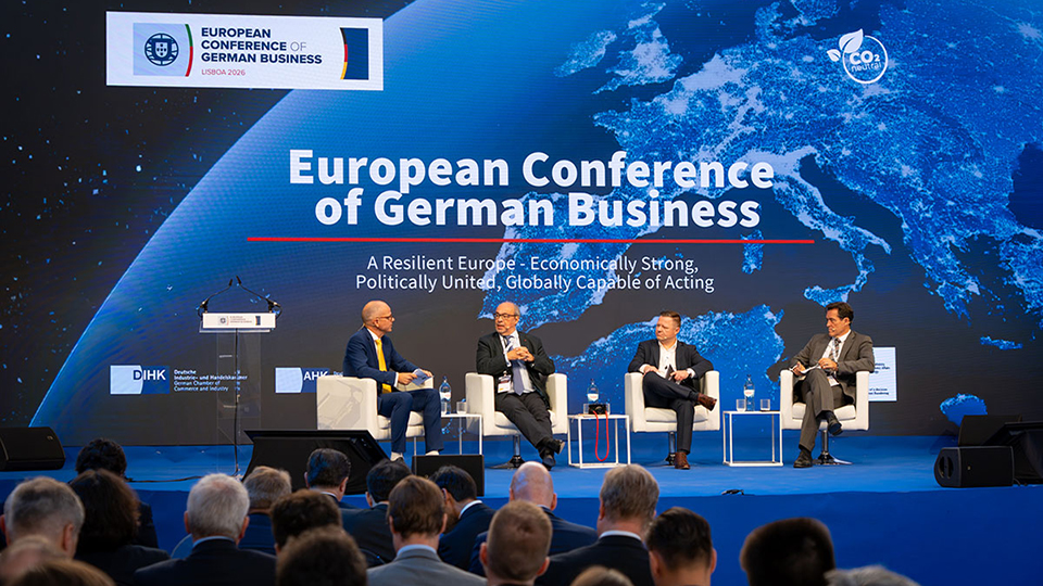 O evento contou com um painel dedicado ao tema �Refor�ar o Poder Comercial da Europa�