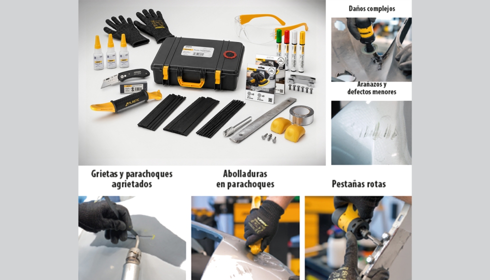 Nueva soluci�n Mirka para la reparaci�n de pl�sticos para m�ltiples usos en talleres de carrocer�a