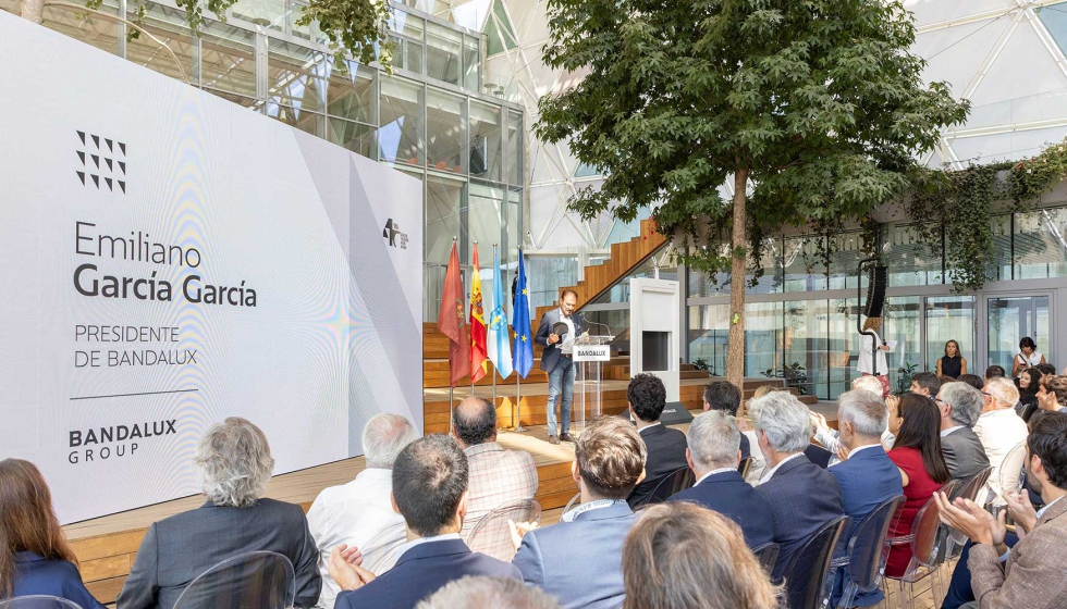 Intervenci�n de Emiliano Garc�a Garc�a, presidente de Bandalux, en el acto de inauguraci�n del complejo Bandalux Campus y Lux Events Center...
