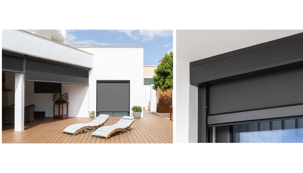 Detalle del sistema de protecci�n solar Z-Box que tambi�n se adapta a proyectos de dise�o interior de hoteles y restaurantes...