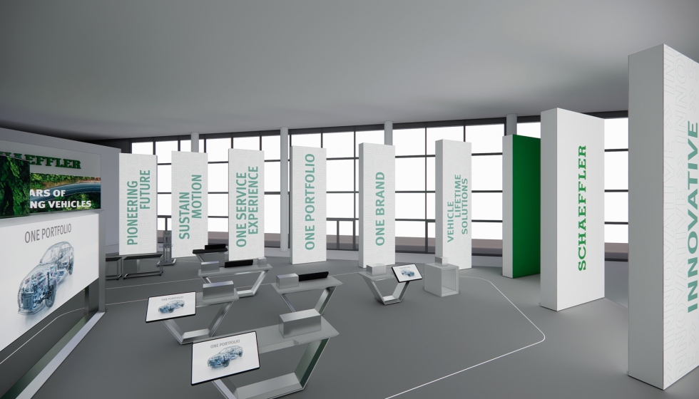 La secci�n One Portfolio destaca la oferta de productos integrada de Schaeffler Vehicle Lifetime Solutions para todas las tecnolog�as...