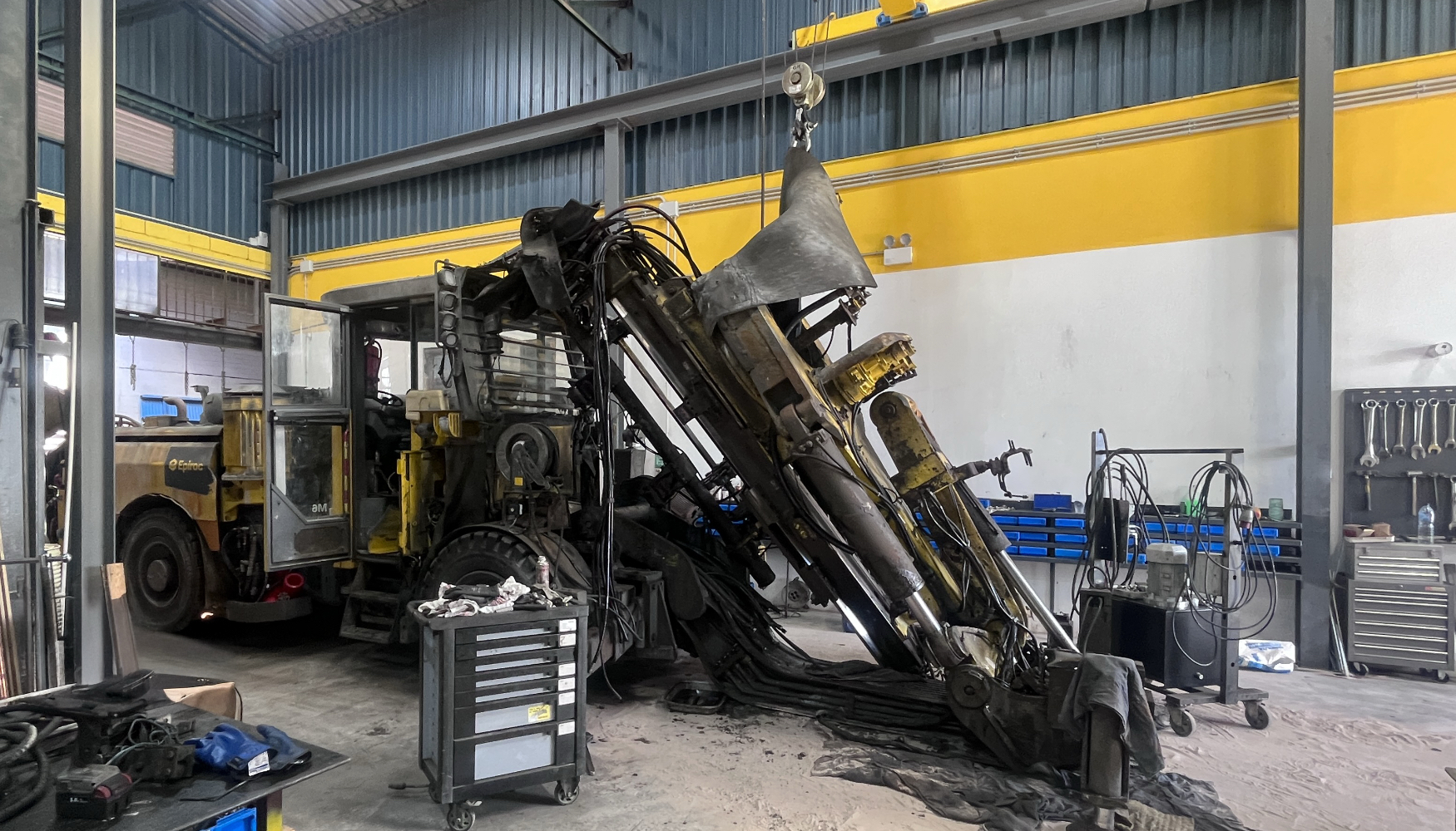Trabajos de overhaul en equipamiento Epiroc