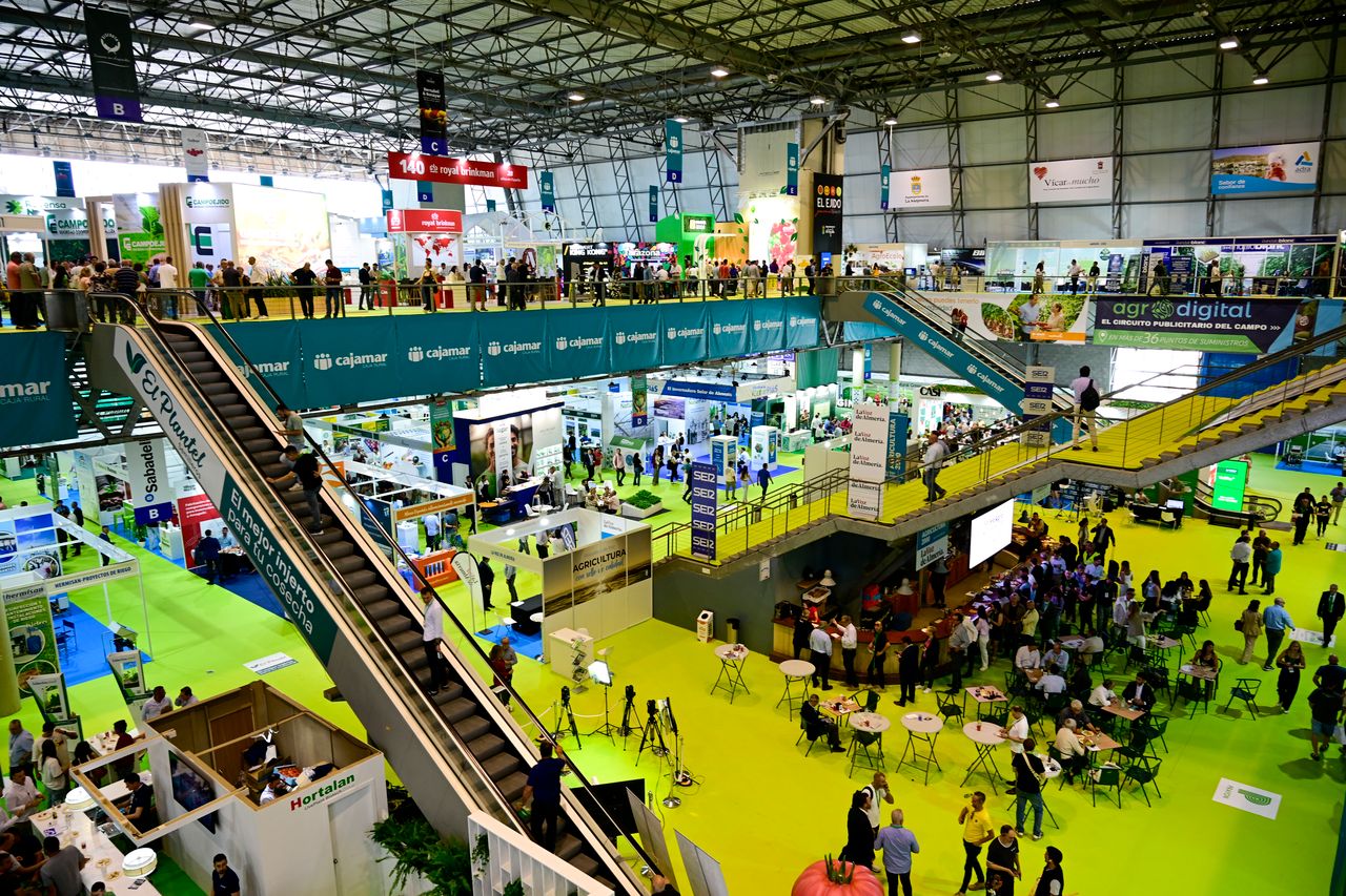 Plano general de stands de empresas expositoras en la anterior edici�n de Infoagro Exhibition, en 2025
