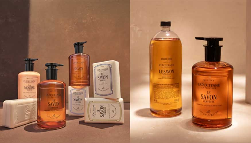 La nueva bomba dispensadora se integra en los envases rellenables de la colecci�n de cuidado de manos de L�Occitane-En-Provence...