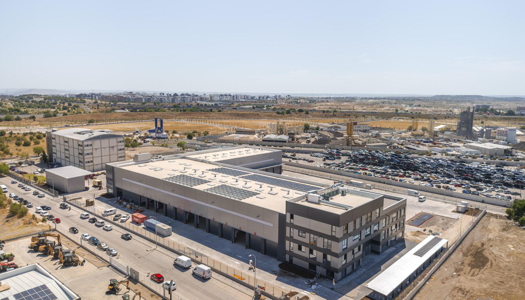 Plano cenital de las nuevas instalaciones de venta y servicio de Palfinger Ib�rica