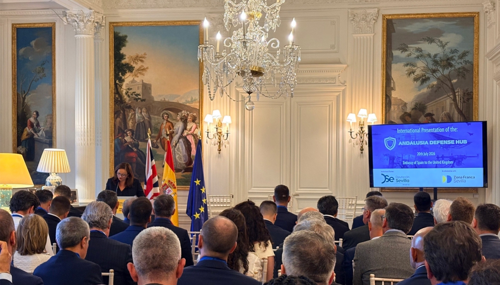 El Hub Defensa Andaluc�a protagoniz� uno de sus hitos m�s relevantes con su presentaci�n internacional en la Embajada de Espa�a en Reino Unido...