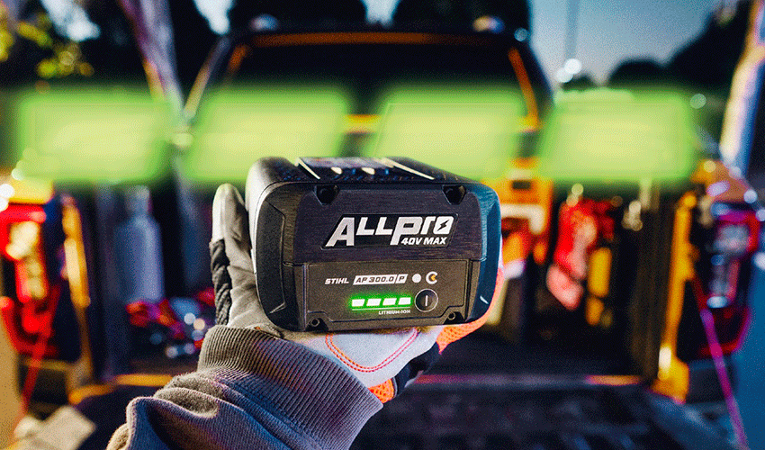 El sistema de bater�a Stihl Allpro combina hasta un 60% m�s de potencia m�xima con hasta un 20% m�s de autonom�a