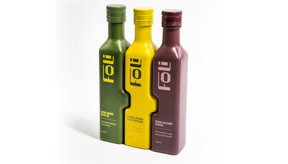 Las tres botellas de FOLI est�n dise�adas para encajar entre s� y formar una composici�n conjunta