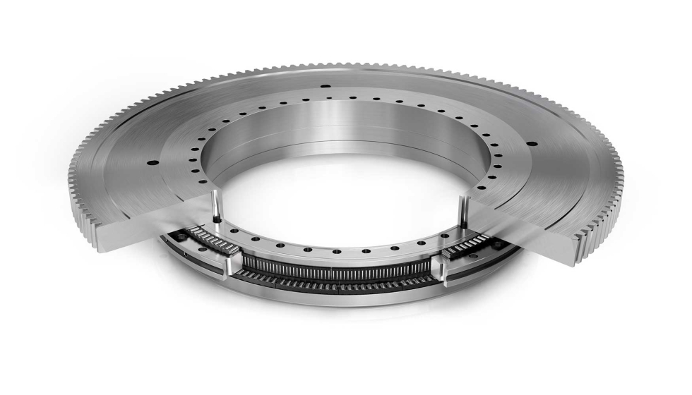 Rolamentos para eixos rotativos da s�rie YRTA com dentado exterior do anel do eixo. Foto: Schaeffler