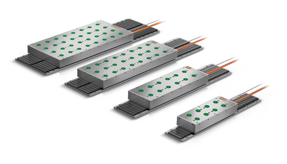 Sistemas de guiamento linear de quatro fiadas da s�rie KLLT. Foto: Schaeffler