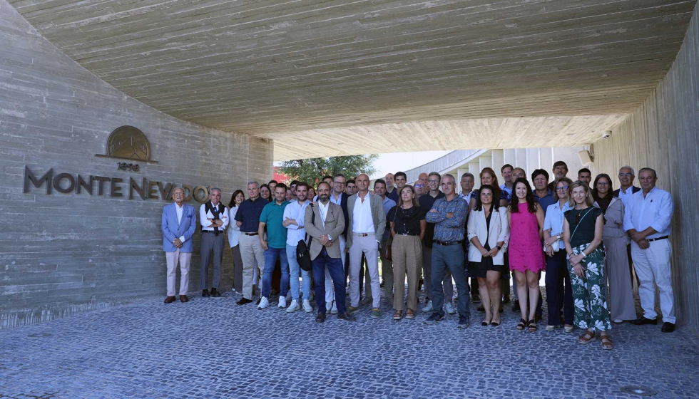 Representantes del Grupo de Jam�n Curado de Anice durante el encuentro celebrado en el Campus del Jam�n Monte Nevado