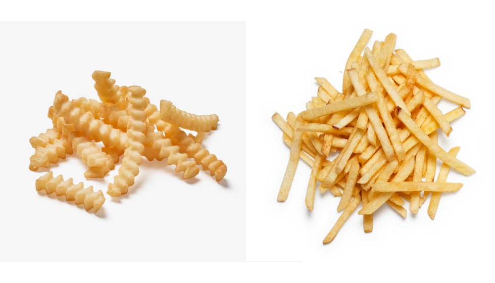 La SureTec 240P puede procesar patatas y boniatos, con piel o pelados por abrasi�n o al vapor, para obtener patatas fritas lisas...