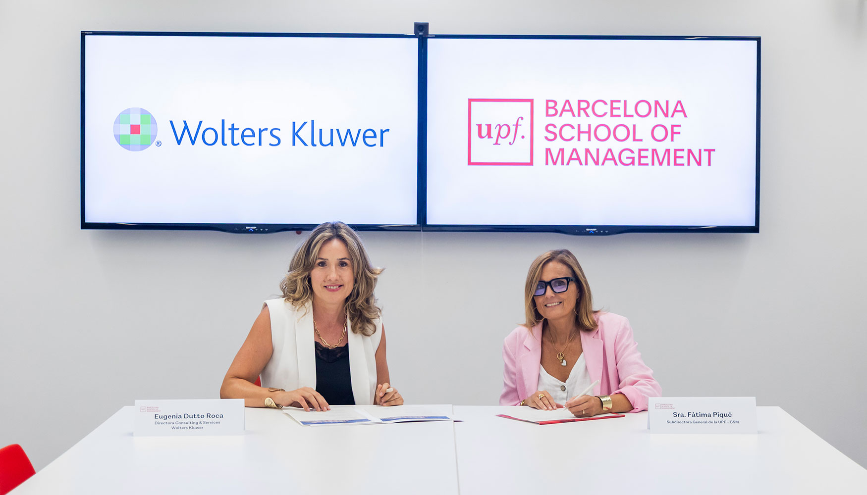 Eugenia Dutto Roca, Consulting & Services Director de Wolters Kluwer Tax & Accounting Europe South Region, y F�tima Piqu�...