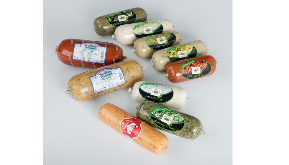 El sistema clip-pak permite cerrar y porcionar productos alimentarios en bolsas tubulares mediante clips