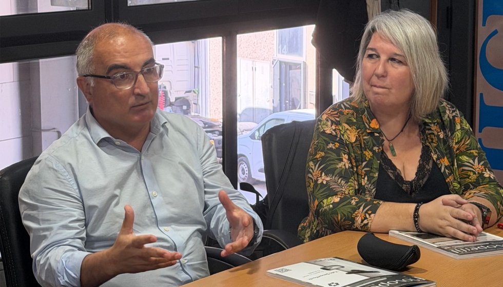 Luis Tirado y Eva Herrera, Alcalde y Regidora del �rea de Promoci� Econ�mica, respectivamente, del Ayuntamiento de Ripollet...