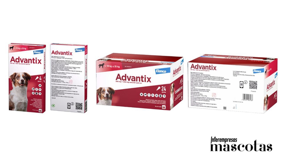 Ejemplo de nuevos envases de Advantix