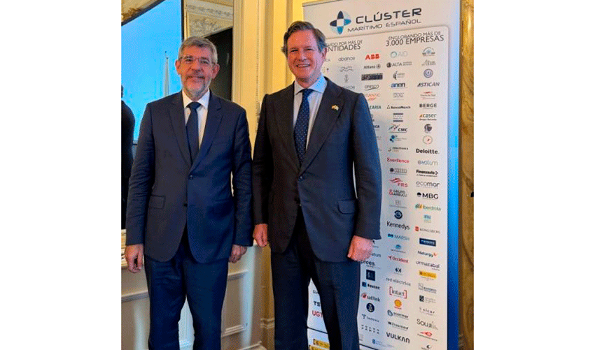 El presidente del Cl�ster Mar�timo Espa�ol, Javier Garat...