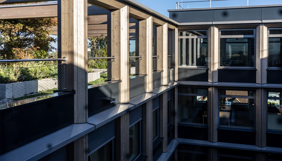 Zero. se ha construido con cerca de 300 m�dulos de madera prefabricados. Foto: � Uli Regenscheit / Messe Stuttgart...