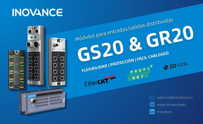M�dulos GS20 y GR20 para entradas/salidas distribuidas