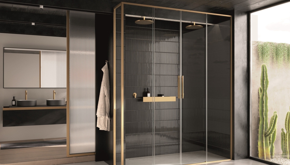La colecci�n Riga incorpora nuevas alturas personalizables de entre 150 y 240 cm para facilitar su adaptaci�n a diferentes espacios de ba�o...