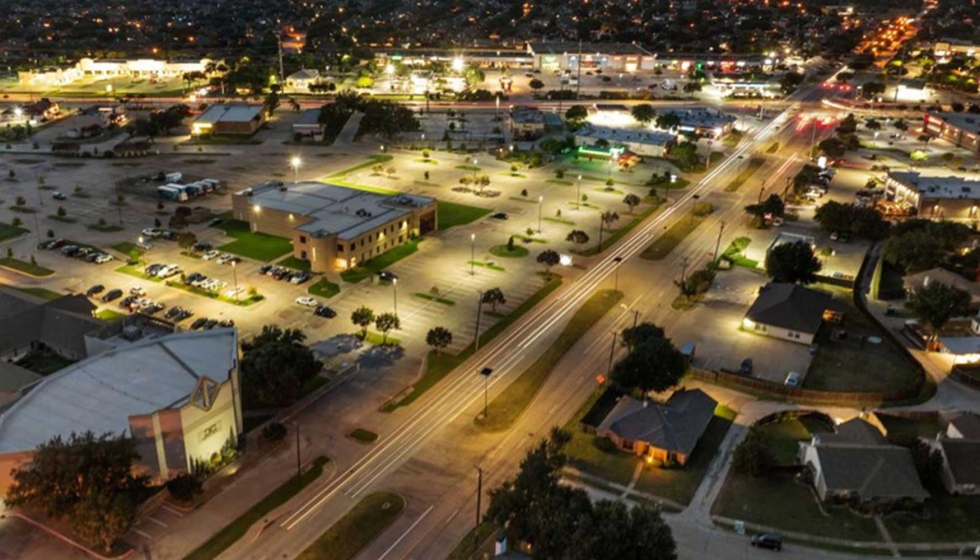 La instalaci�n realizada en Rowlett, Texas...