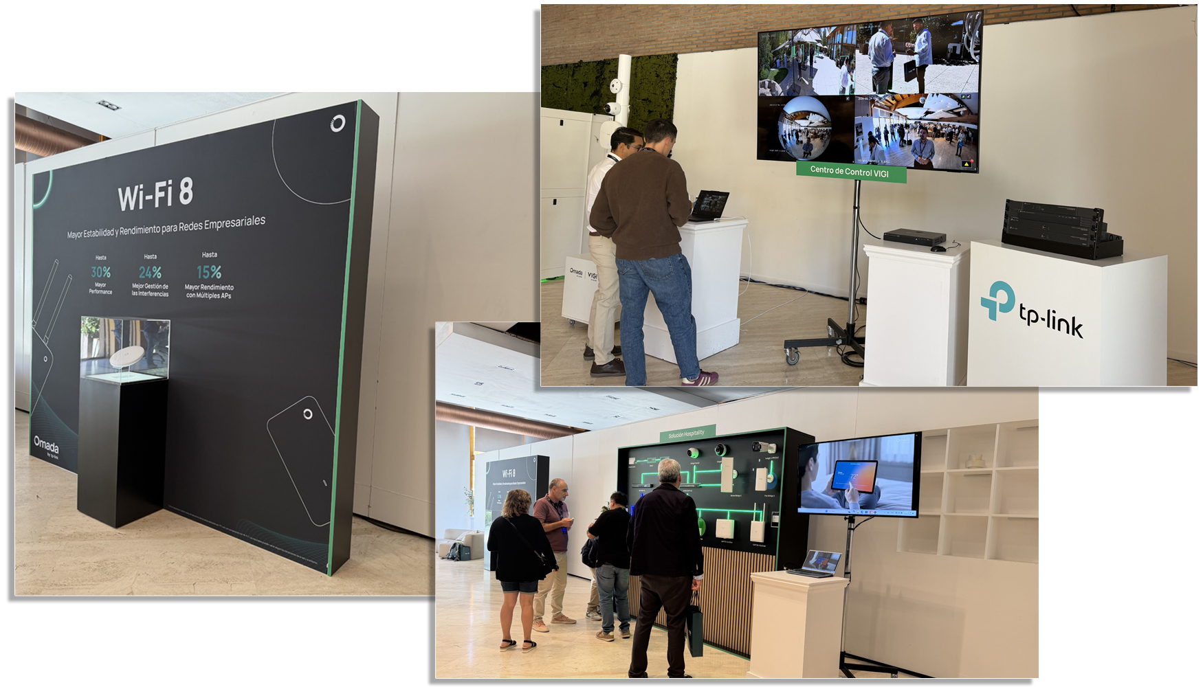 El evento cont� con una zona de exposici�n en la que se mostraron, entre otras tecnolog�as, soluciones para entornos Enterprise, Hospitality...