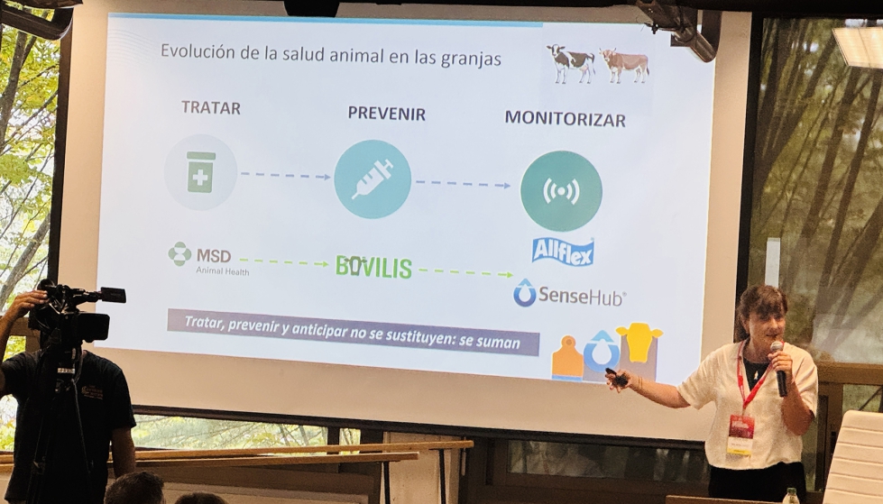 Carolina Tejero, t�cnica de Vacuno de Leche de MSD Animal Health