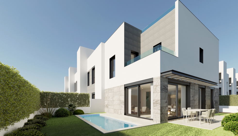 Arquitectura de diseño de las viviendas de la promoción Maremma de AEDAS Homes en Palma de Mallorca. Foto: Aedas Homes...