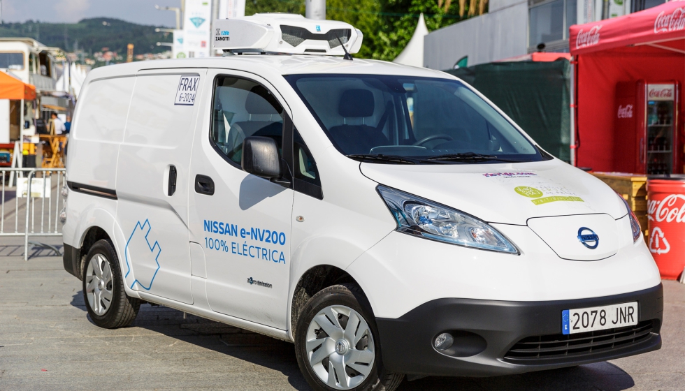 Unidad el�ctrica Zanotti instalada en una furgoneta de distribuci�n urbana