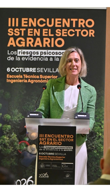 Pilar C�ceres, directora del Centro de Medios de Protecci�n de Sevilla del INSST