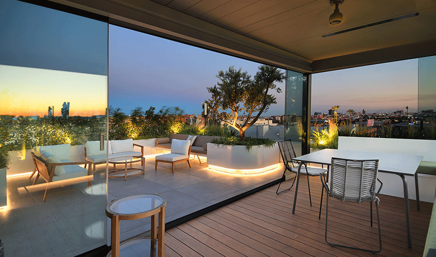 Terraza en el aire
