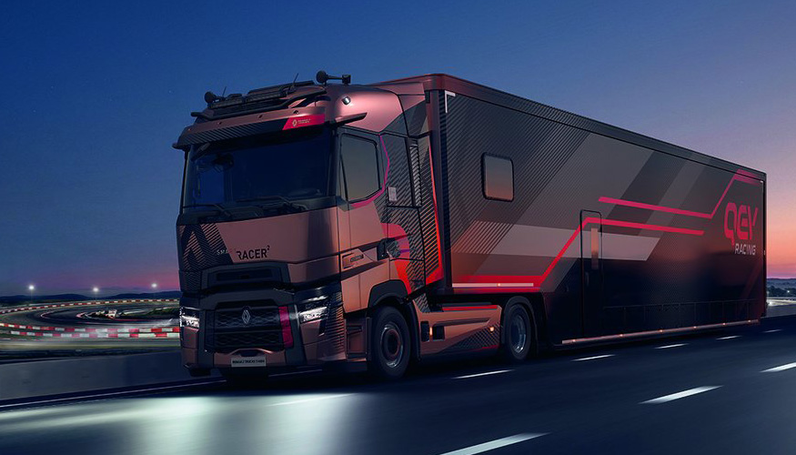 El Renault Trucks T High Smart Racer 2 incorpora diferentes tecnolog�as para optimizar el consumo en transporte de larga distancia...