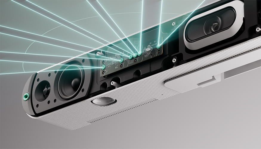 La tecnolog�a Sound Shape de Logitech dirige el sonido hacia las distintas zonas de escucha para ofrecer una cobertura ac�stica m�s uniforme en salas...