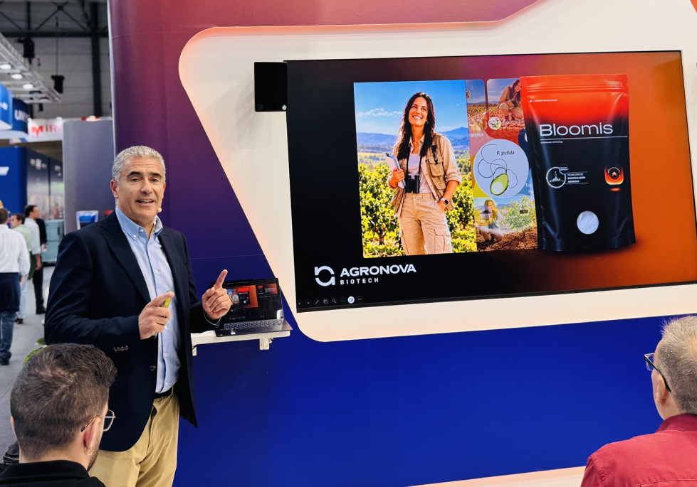 Pedro Sebasti�o, Chief Technology & Product Officer, durante la presentaci�n de Bloomis en Fruit Attraction 2026