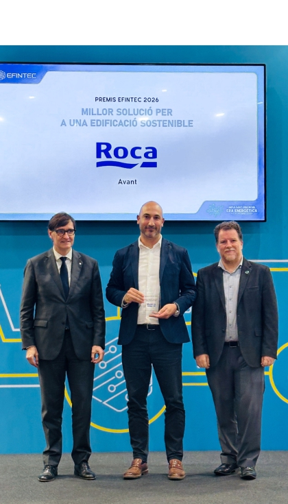Roca recibi� el premio a la mejor soluci�n para una edificaci�n sostenible en Efintec 2026 por su inodoro Avant...