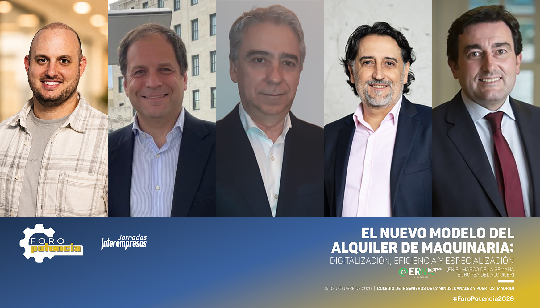 Participantes en la mesa 'Maquinaria, flotas y rentabilidad: las claves para un alquiler competitivo'...