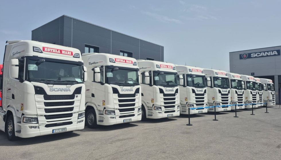 Estela Trans ha recibido 17 tractoras Scania de la serie S en el concesionario Scania Hispania Delegaci�n Almer�a Norte