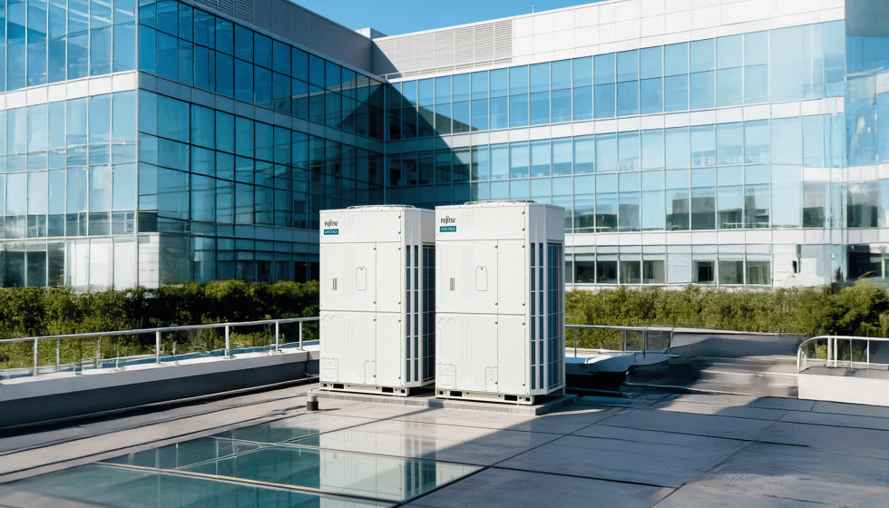La nueva gama de Fujitsu admite configuraciones de bomba de calor y recuperaci�n de calor para adaptarse a las necesidades t�rmicas de cada edificio...