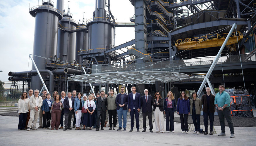 Presentaci�n del pabell�n temporal FERRUM, del arquitecto Juan Mateos Corona, en Sestao (Bizkaia). Foto: Mikel Blasco