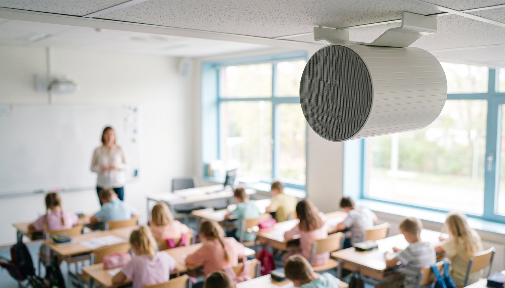 En los centros escolares, cada espacio pide un altavoz adecuado a su ac�stica