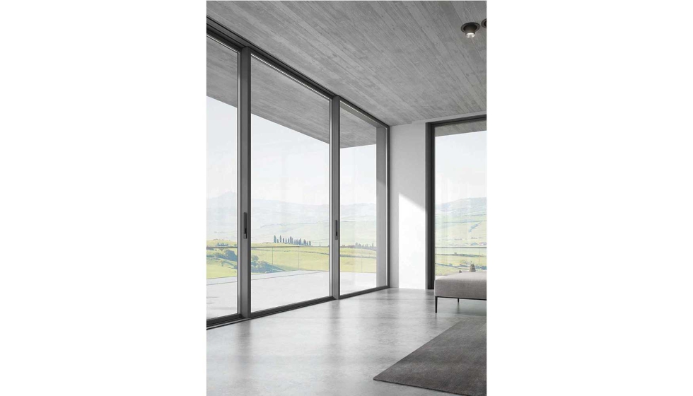 El herraje Minimal HS++ sit�a la cremona en el cruce de las hojas con una configuraci�n que reduce el impacto visual de los componentes y mantiene la...