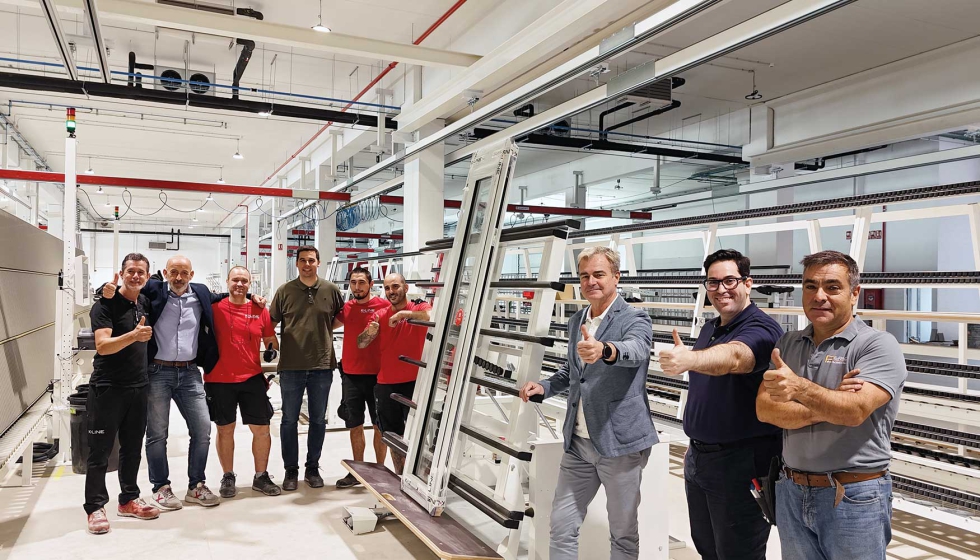 Con la primera ventana fabricada en su nueva planta de producci�n, K�Line da un paso decisivo en la evoluci�n de su trayectoria en Espa�a...