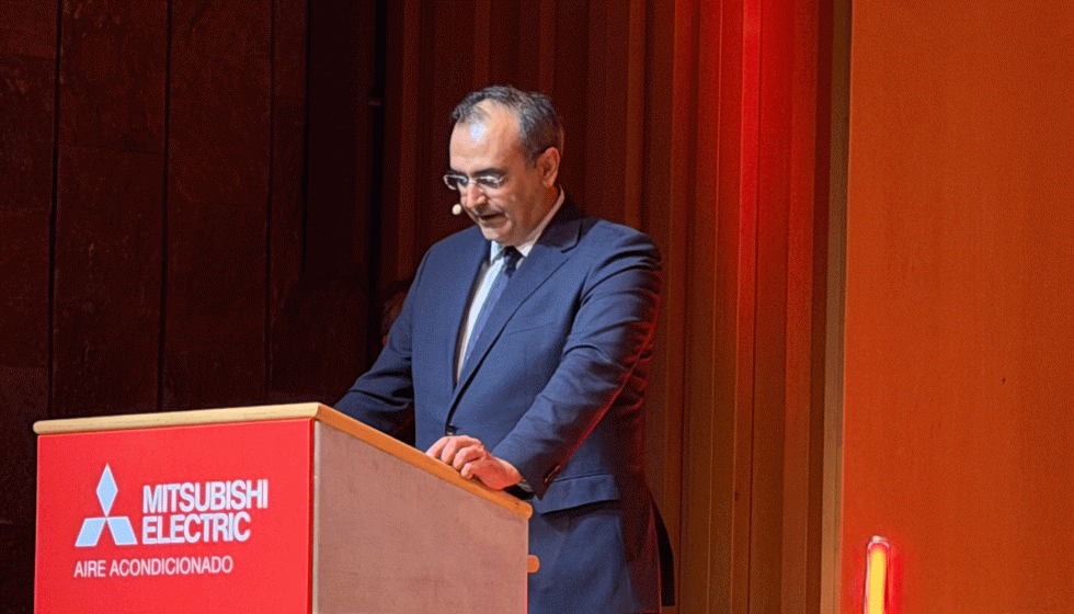Miguel �ngel S�nchez Rebollo, director general Comercial de Mitsubishi Electric, fue el encargado de dar la bienvenida...
