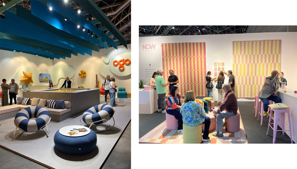 Los estampados de rayas tambi�n encuentran su lugar en alfombras y textiles, con combinaciones crom�ticas que aportan dinamismo a los espacios...