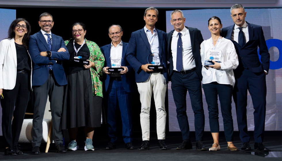 En la foto, los homenajeados en la Homenajeados celebraci�n del 40� aniversario