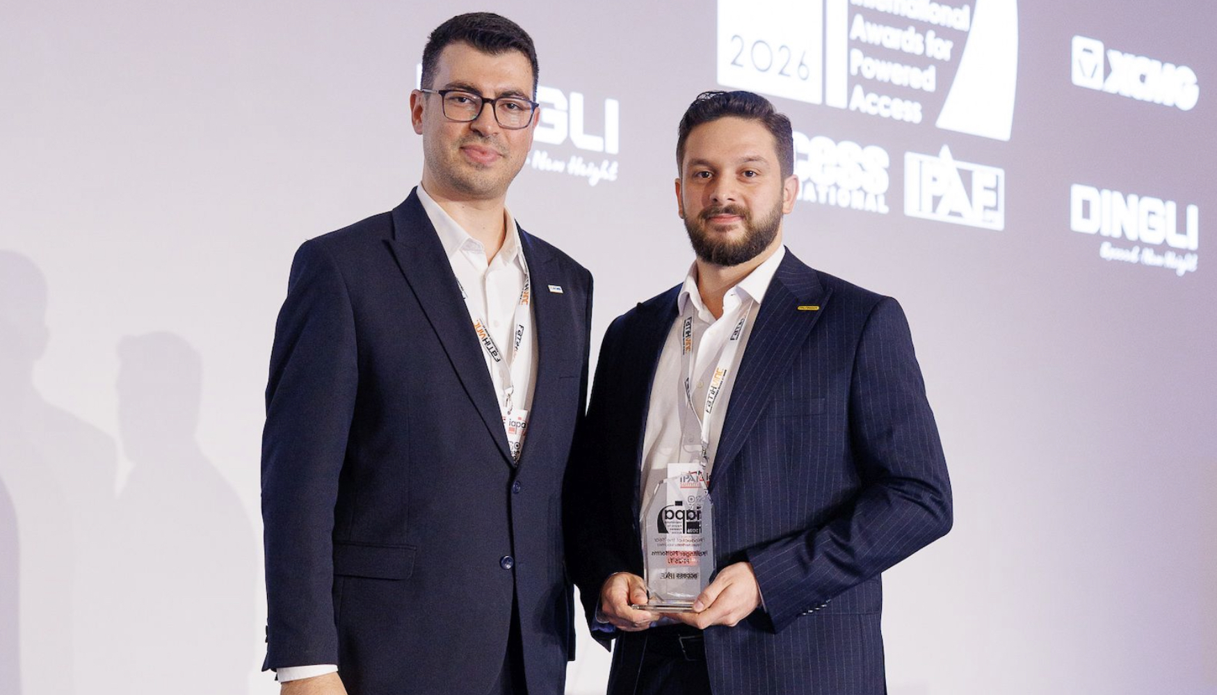Acto de entrega del premio a Palfinger en los Premios IAPA 2026