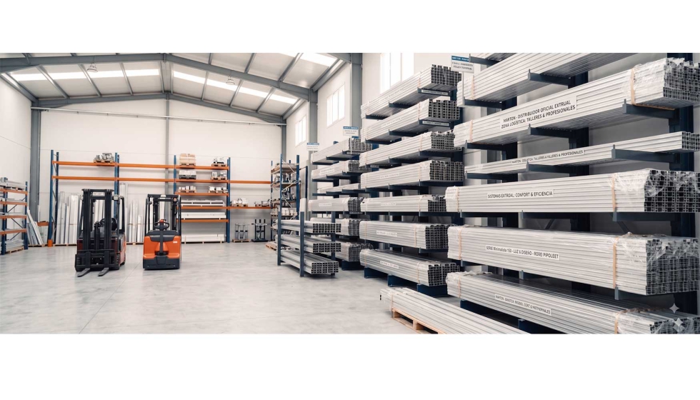 Marton dispone de un stock permanente de perfiler�a de aluminio de Extrual