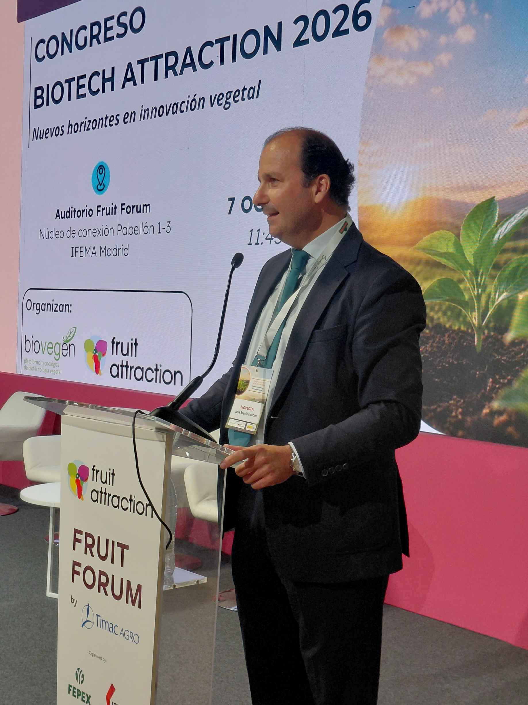 Jos� Mar�a Font�n, presidente de Biovegen