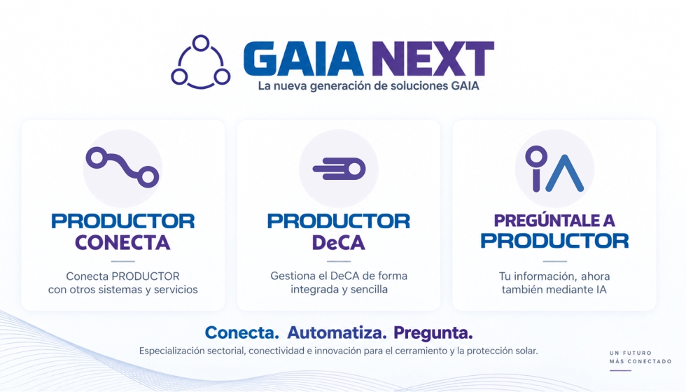 Gaia Next, la nueva familia de soluciones para ampliar las posibiildades de Productor