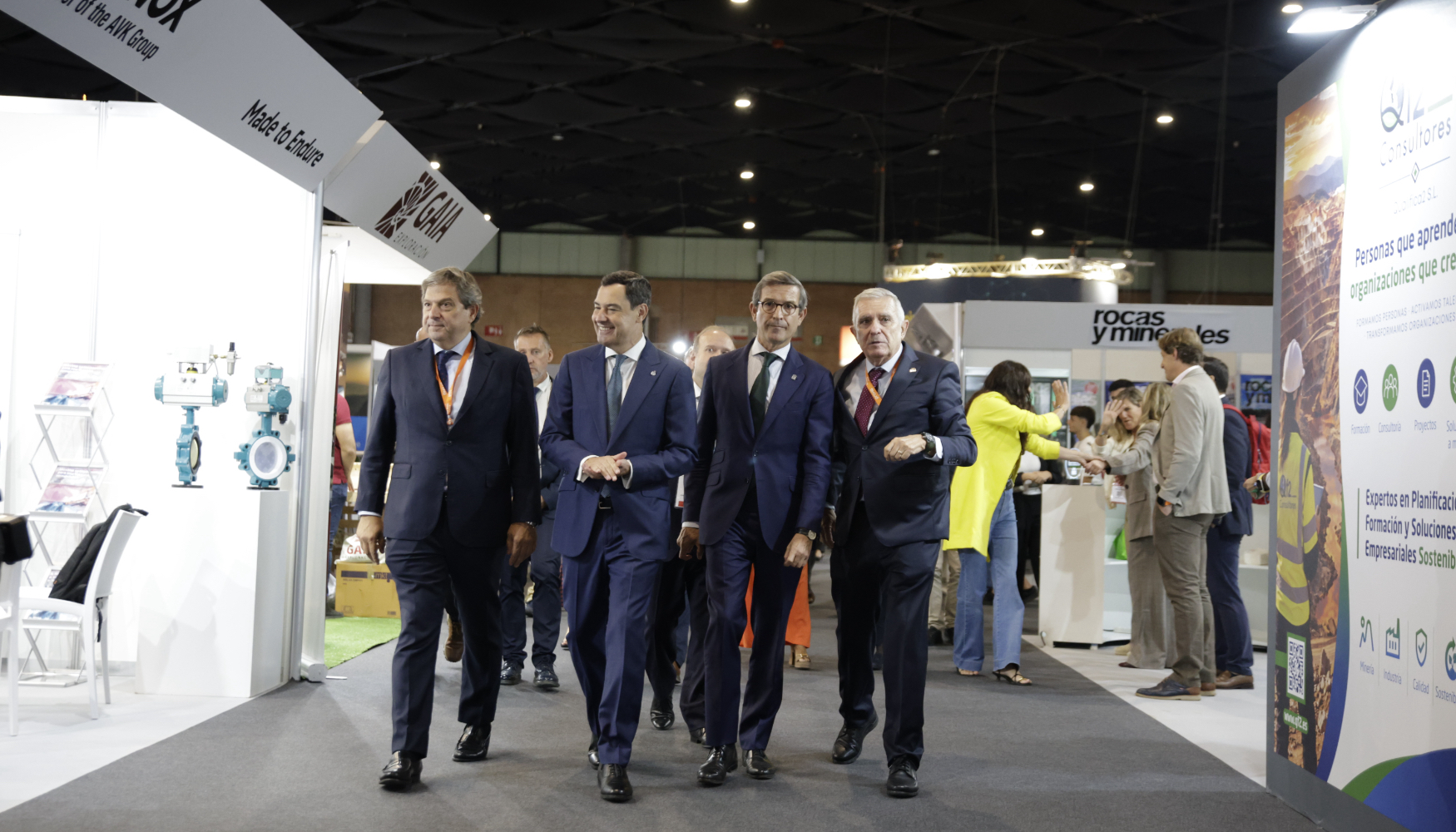 Fernando Ara�z de Robles, Juan Manuel Moreno Bonilla, Jorge Paradela y Enrique Delgado